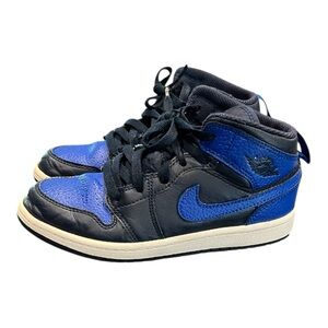 Kids Blue and Black Sneakers